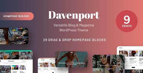 Davenport v1.3 – Versatile Blog and Magazine WordPress Theme