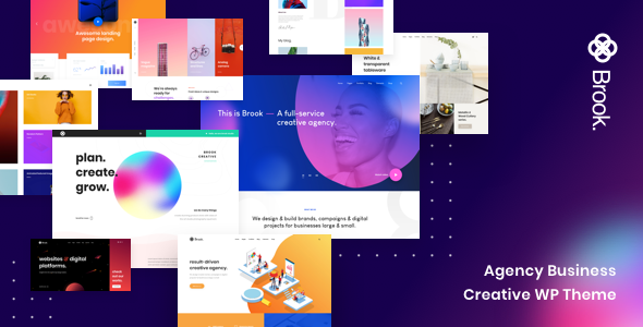 Brook v2.8.2 – Agency Business Creative WordPress Theme